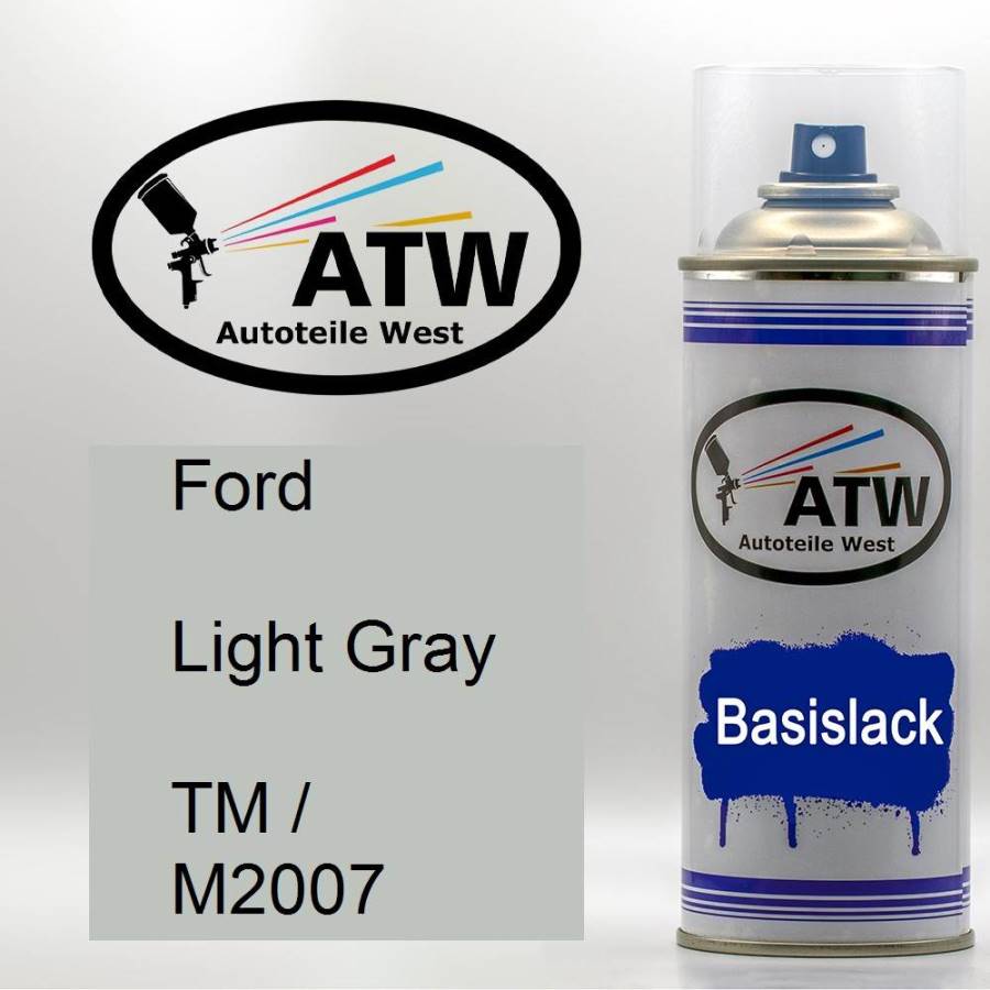 Ford, Light Gray, TM / M2007: 400ml Sprühdose, von ATW Autoteile West.